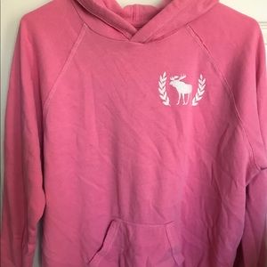 Abercrombie Kids pink pullover hoodie sz 15/16